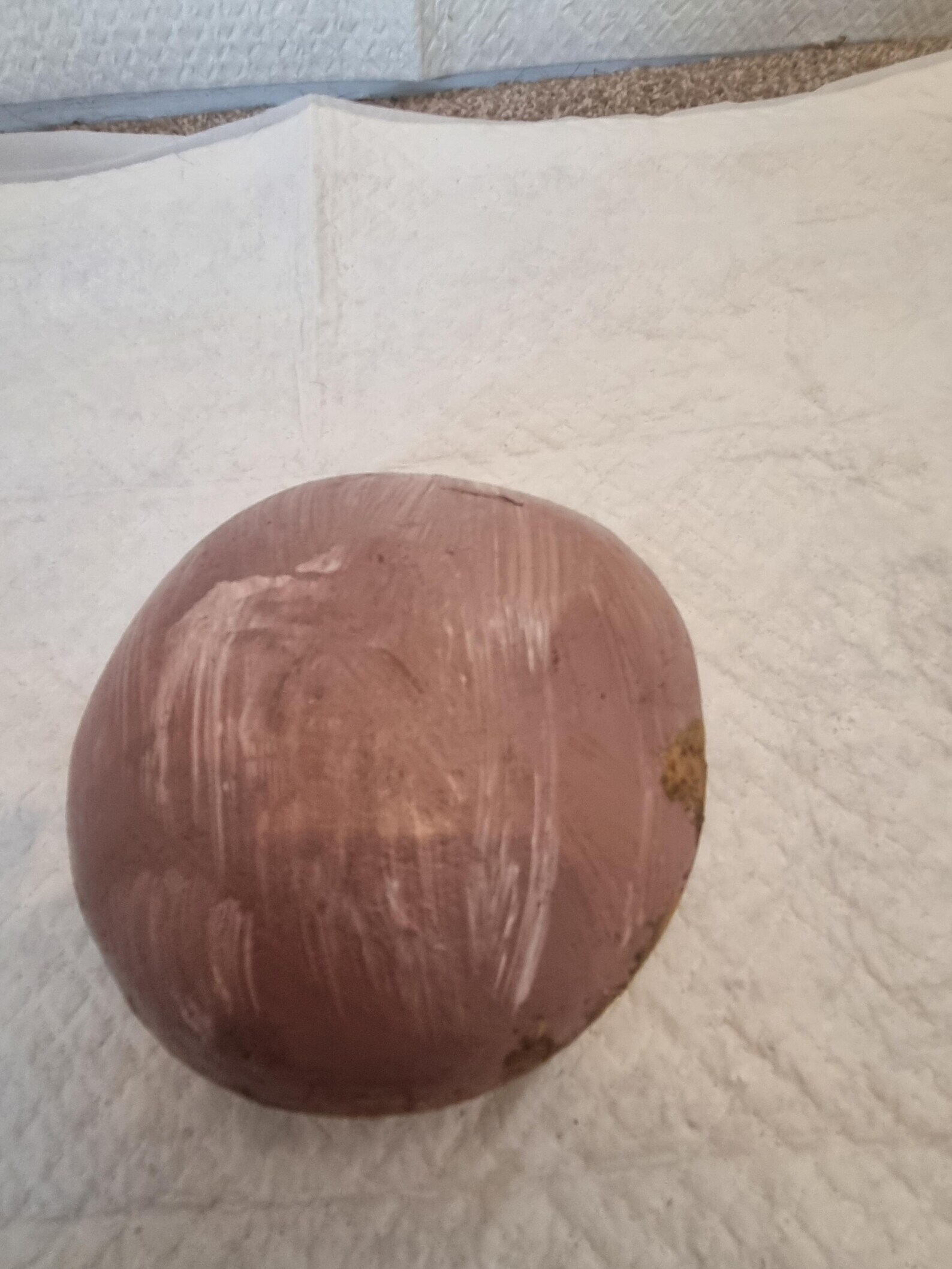 Brown woodland deer doorstop rock back
