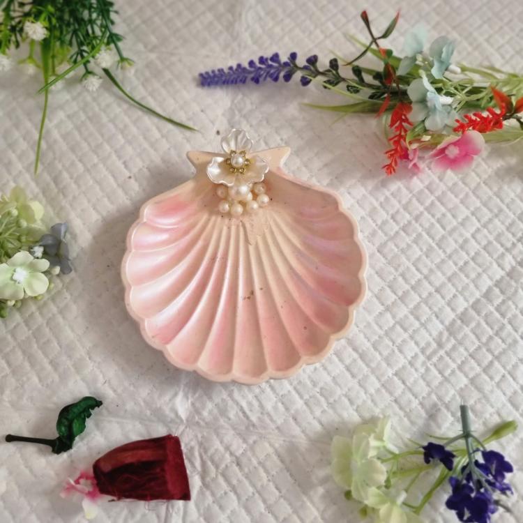 Pink Pearl Trinket Dish Front