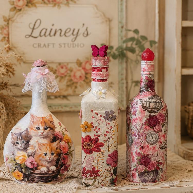 3 of my handmade bottles